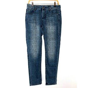Liverpool Abby Skinny Snake Print Jeans Size 10/30